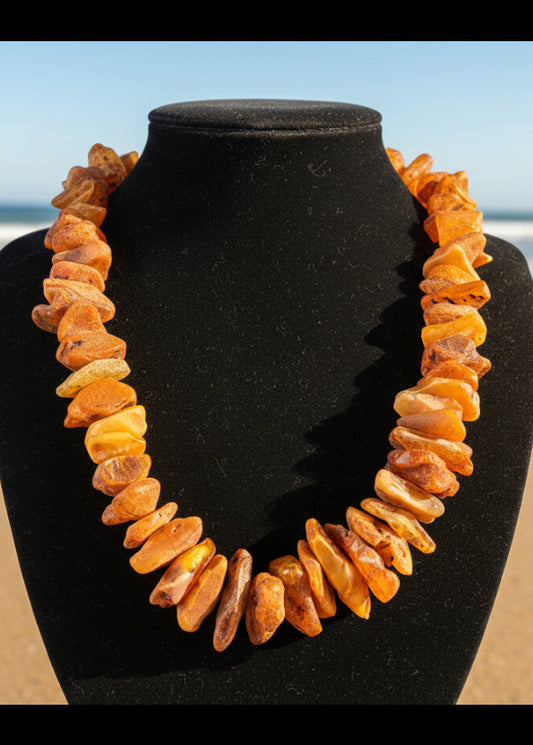 Damen Kette aus natürlichem baltischen Bernstein