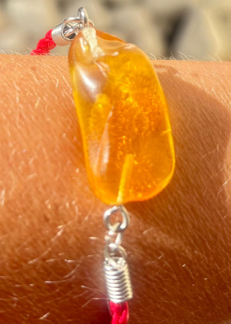 Armband Bernstein mit Inklusen