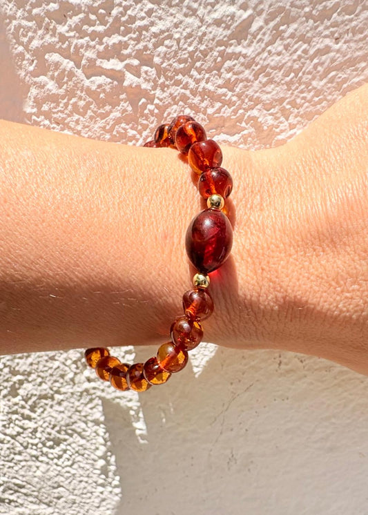 Armband aus natürlichen baltischem Bernstein