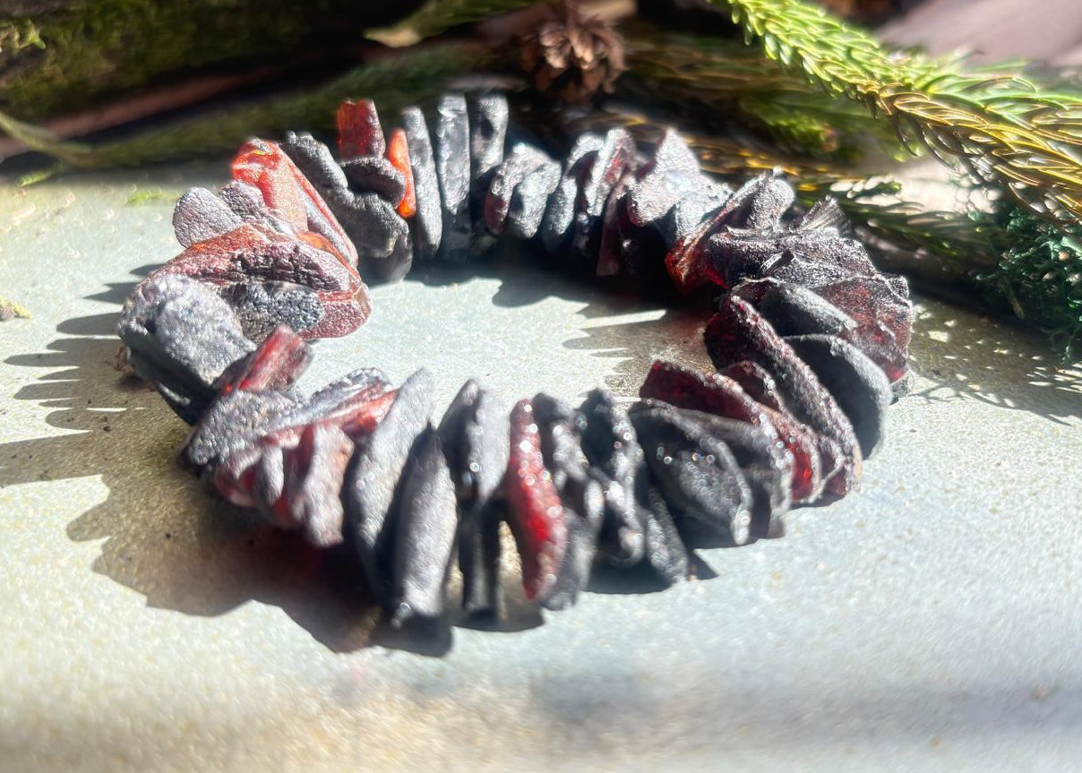 Moderne Schwarze Bernstein Armband