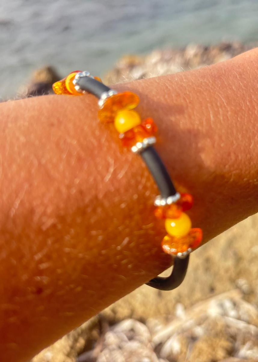 MinAmber Wickelband Bernstein Unisex