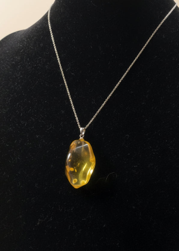 Schöner Anhänger Unisex  Zitronengelb