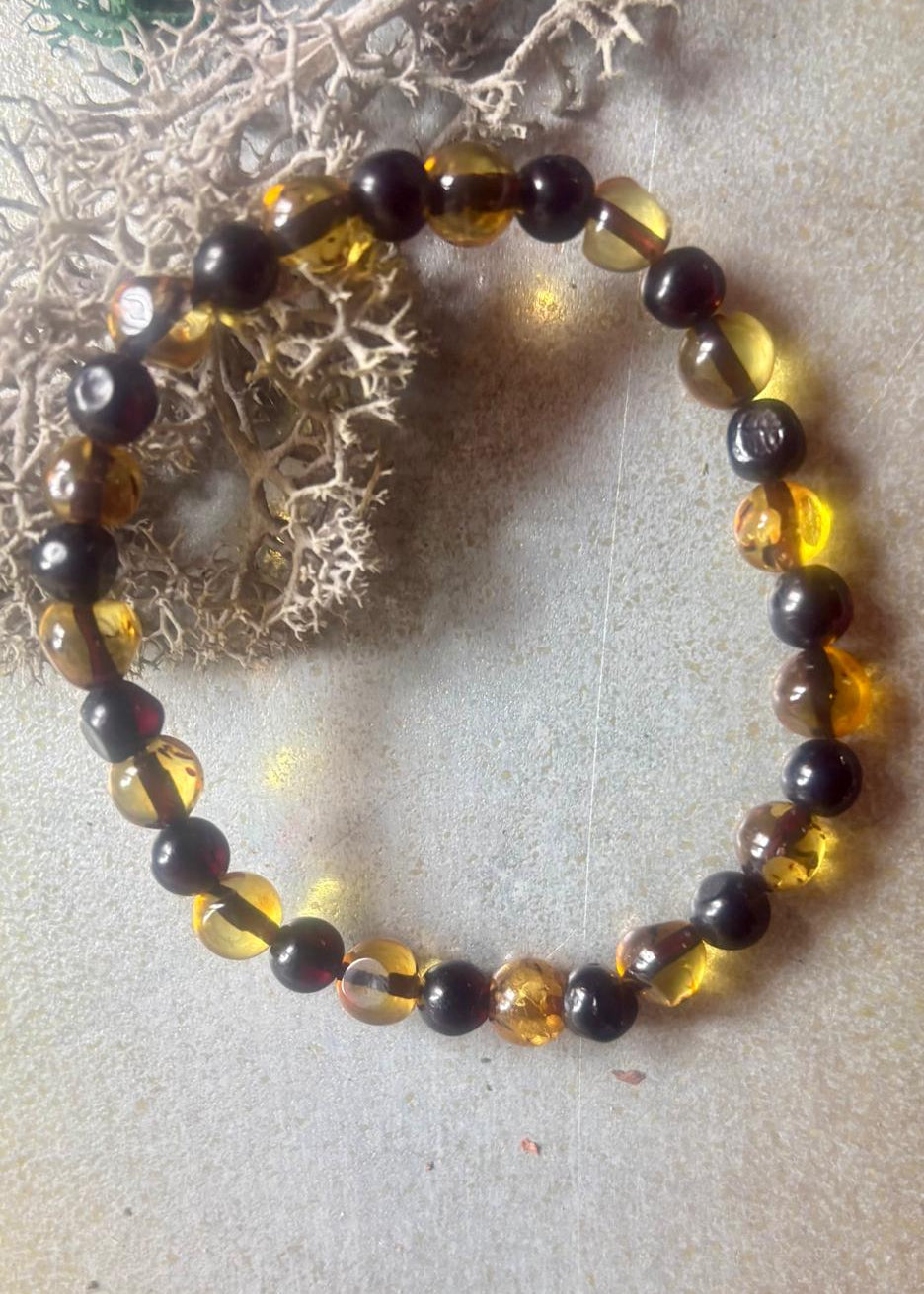 Zweifarbige Armband Bernstein