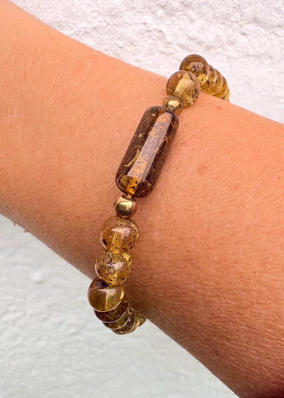 Armband aus natürlichem baltischem Bernstein